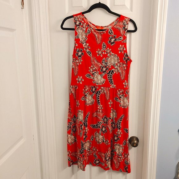 Joe Fresh Dresses & Skirts - Orange Floral Sleeveless Summer Dress